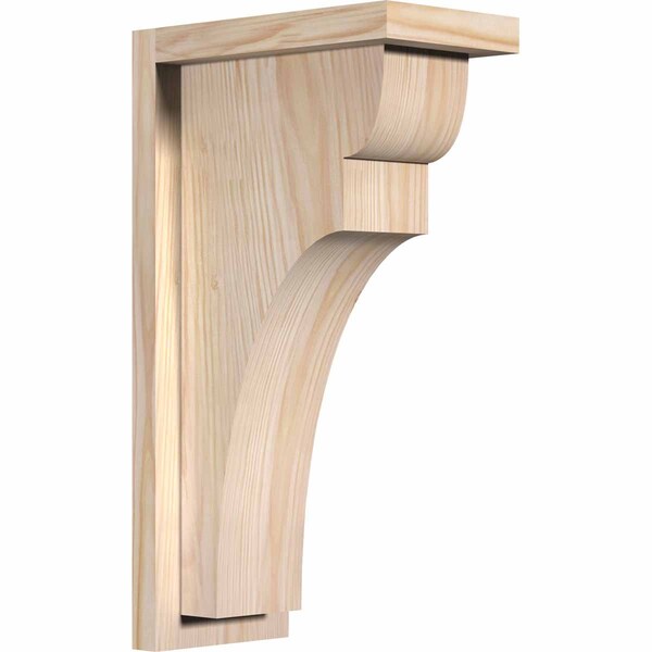 Ekena Millwork Yorktown Smooth Corbel w/Backplate, Douglas Fir, 5 1/2"W x 10"D x 18"H COR06X10X18YOR01SDF - main